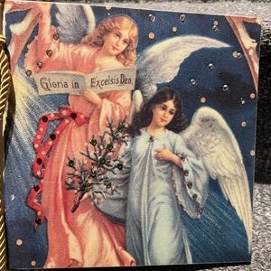 Christmas Photo Album byTerra Traditions NIB RARE! Angels Adorned w/Swarovski